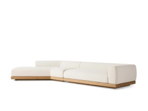 Chaise longue modulaire de luxe moderne Arvin Garde en teck massif, meubles de jardin en bois de teck, canapé d'extérieur - Product Image 3