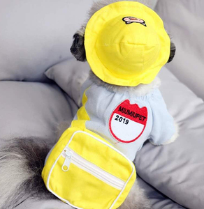 Vêtements d'été pour chien, petit canard jaune, sac à dos, dessin animé, gilet en coton, dashihuahua, tenue de <span class=keywords><strong>chiot</strong></span>, pour chat - Product Image 5