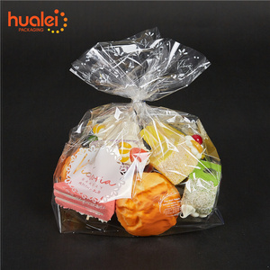 200 PCS 6x12 Inch Stand up Pouch <strong>Plastic</strong> Treat Bags with Twist Ties Cello Cellophane Treat Bags Candy Bags for Bakery Biscuit - Product Image 2