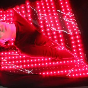360 tam vücut kırmızı ışık tedavisi yatak battaniyesi ağrı kabartmalar LED ışık çanta yakın kızılötesi terapi uyku Pod kırmızı ışık solaryum