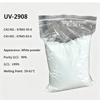 ZHUOTAI 99% Pureté UV-2908 Point de fusion 59-61 Agent auxiliaire chimique Stabilisateur de lumière en poudre pour plastique transparent