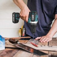 Perceuse électrique à batterie Li-ion 18V, moteur sans balais 13mm, outils électriques sans fil