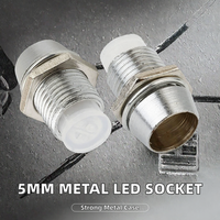 Support de LED métallique 5 mm avec protection IP20, connecteur enfichable, options multicolores