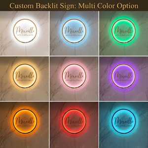 Letrero Comercial Acrílico Retroiluminado Elegante y Personalizado para Joyerías, Logotipo Luminoso Premium para Negocios de Cosméticos y Salones de Uñas - Product Image 4
