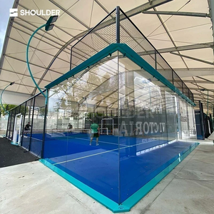 Tentes de sport à structure en aluminium, toit en PVC imperméable pour terrains de tennis et de padel, tentes de padel personnalisées en forme d'arche - Product Image 5