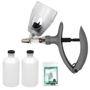 Liều lượng có thể điều chỉnh gia cầm thú y Pistol ống tiêm <span class=keywords><strong>5ml</strong></span> liên tục vaccine giữ chai ống tiêm cho gia súc cừu - Product Image 1
