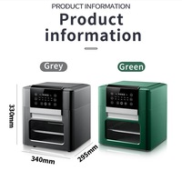 Usine chinoise fournissant des appareils de cuisine de maison de couleur personnalisée 12L friteuses à air intelligentes électriques de grande capacité sans huile