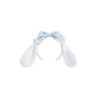 Accessoires mignons en peluche à grandes oreilles, adorable dessin animé Cinnamoroll Melody Dog, dentelle rose, nœud papillon doux, bandeau pour se laver le visage, bandeau pour femme
