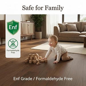 Piso de Madera de Nogal Negro Ecológico Enf, de Ingeniería, con Pintura a Base de Agua de 1900X190X15/3.0mm, para Villas Europeas de Lujo - Product Image 5