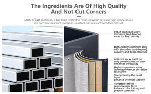 Pergola en aluminium de taille standard 3x3 <span class=keywords><strong>4x3</strong></span> avec manivelle manuelle, abri de jardin imperméable abordable pour petit patio et cour - Product Image 4