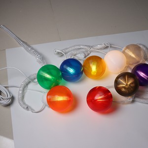 Decorative RV Awning <strong>Globe</strong> <strong>Lights</strong> 6 Clear <strong>Globes</strong> on White Wire Outdoor Camping <strong>String</strong> <strong>Light</strong> - Product Image 2