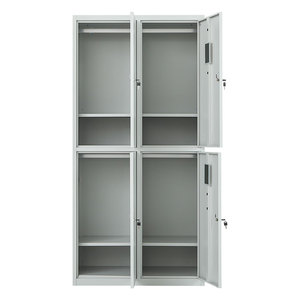 Armoire métallique à 4 portes avec serrure à clé, usage commercial, prix bas, fabricant fournisseur - Product Image 2