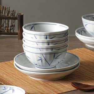New Style Hot Selling Wholesale Vintage Stoneware Dinnerware <b>Sets</b> Rice Noodle Bowl <b>Microwave</b> Safe Dishwasher Safe Freezer Safe - Product Image 5