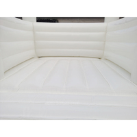 Château gonflable modèle N pour enfants 3x4m, tout blanc, pour fêtes de mariage, certifié EN14960