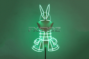 Stage Show LED Cage <strong>Corset</strong> Girls LED <strong>Tutu</strong> <strong>Dress</strong> Ladies Light up Clothing Suit Bar Nightclub DanceLED Costume - Product Image 4