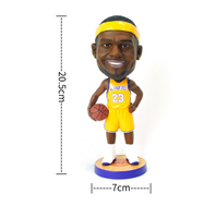 Figurines en résine personnalisées de stars du basket-ball en 3D, artisanat, décoration de voiture et de maison, statues de dessins animés, souvenirs, cadeaux, modèle unique, peint à la main