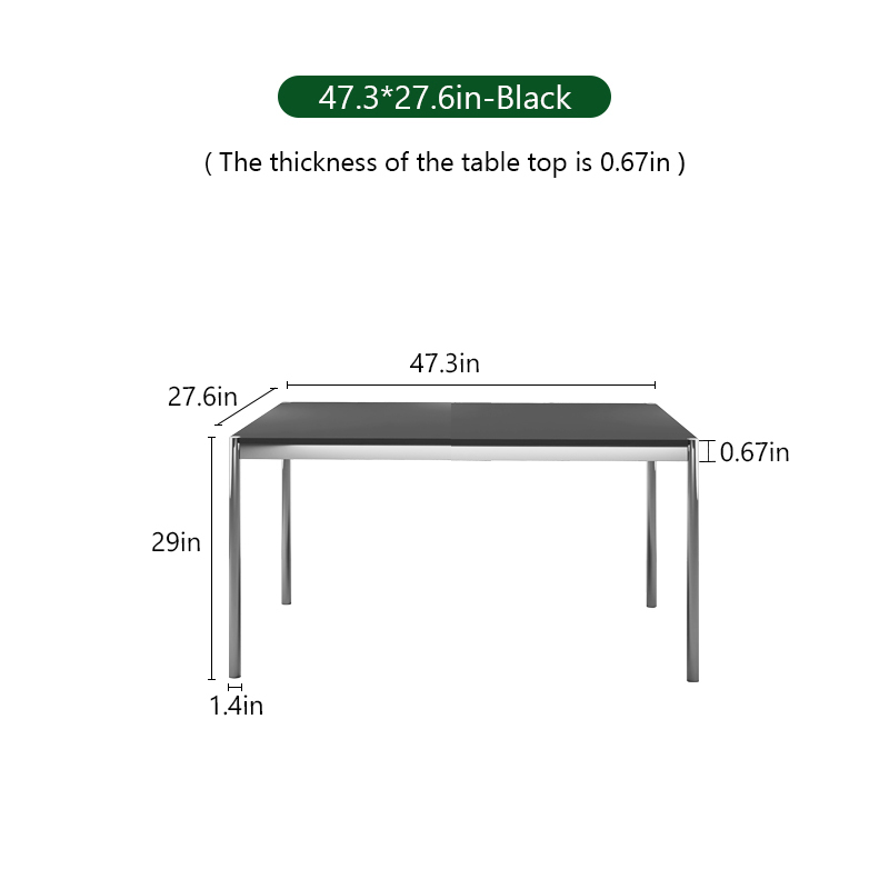47.3 * 27.6in-noir
