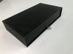 Matte <b>Black</b> Drawer Sliding Cardboard <b>Box</b> Luxury gift <b>box</b> with EVA insert - Product Image 3