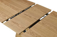 Table à manger ovale extensible de style scandinave 160/200 cm en chêne, table de cuisine pour 4/6/8 personnes, meubles en bois