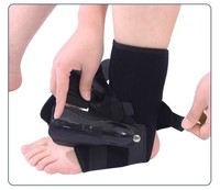Attelle de cheville de qualité médicale pour l'entraînement sportif et la rééducation, avec fixation par bouton airbag pour la correction du pied