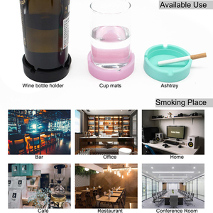 Cendrier en silicone résistant aux hautes températures pour cigarettes, accessoires de fumeur pour l'intérieur ou l'extérieur - Product Image 6