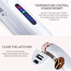 Plancha de Pelo USB Portátil de Doble Uso, Secador de Pelo Inalámbrico con Clip, para Uso Doméstico y en Dormitorios - Product Image 2