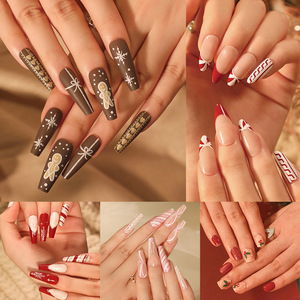 <span class=keywords><strong>2022</strong></span> Navidad nuevo diseño de Arte de <span class=keywords><strong>uñas</strong></span> 24 unids/caja Punta de <span class=keywords><strong>uñas</strong></span> postizas largas prensa en las <span class=keywords><strong>uñas</strong></span> - Product Image 5