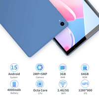 Tablette PC Android 15 Allwinner pour entreprise, cinq cœurs 1,8 GHz, WiFi 6, écran IPS 1280x800 10 pouces, 3 Go de RAM, 64 Go de ROM, appareil photo 2MP+5MP, reconnaissance faciale, nouveau modèle