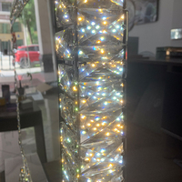 Miroir de Maquillage de Bureau LED 3 Couleurs avec Cristaux, Interrupteur Tactile, Lumières Intégrées – Offre Directe Usine Compétitive