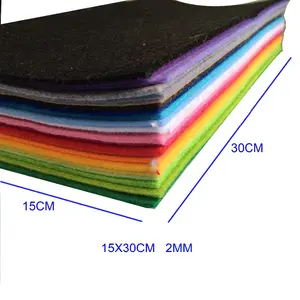 2ミリメートルThickness 20X30cm Felt Fabric Polyester Nonwoven Flowers Multi Color For Diy Sewing Crafts Handicraft