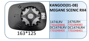 Reemplazo de cristal del espejo retrovisor lateral del coche para <span class=keywords><strong>RENAULT</strong></span> KANGOO (2001-2008) MEGANE SCENIC <span class=keywords><strong>RX4</strong></span> - Product Image 2