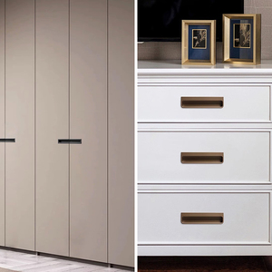 Tirador de Muebles Empotrado de Aleación de Zinc, Diseño Moderno Minimalista de Lujo, Tirador Oculto para Puertas de Armarios de Cocina y Dormitorio - Product Image 5
