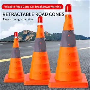 PP ABS Road Traffic Collapsible Expandable Retractable Traffic Cone