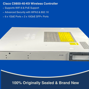 Tout nouveau contrôleur WLAN sans fil C9800-40-K9 avec débit de 40 Gbps, compatible Wi-Fi 6, double alimentation - Product Image 3