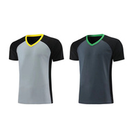 Unisex Fußball Basketball Schiedsrichter Kleidung kann gedruckt werden Logo v Hals T-Shirts Fußball Trikot nur T-Shirt