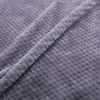 Flanell-Fleece Strickdecken Großhandel Moderner Stil Raschel Ananas-Festmuster Mikro-Flanell-Decke