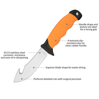 Ensemble de couteaux de chasse en acier inoxydable, couteau à découper, outils de chasse multifonctionnels, accessoires, vente en gros, outils de chasse portables