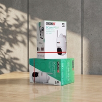 Boîtes en carton rigide avec doublure découpée sur mesure, boîte cadeau à couvercle rigide, emballage en gros, Smart PTZ CCTV, matériaux recyclés, pelliculage mat