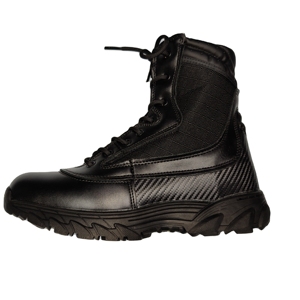Bottes tactiques noires TSB02 personnalisées, respirantes, avec fermeture éclair latérale, idéales pour les zones tropicales et les activités sportives en extérieur - Product Image 1