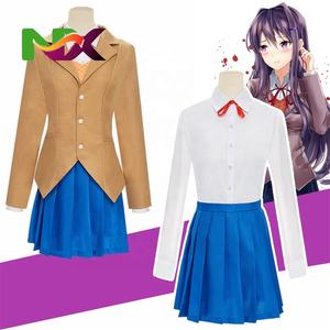 Costume Cosplay di Monika da Doki Doki Literature Club, Uniforme Scolastica Anime, Outfit per Giochi di Ruolo - Product Image 1