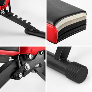 <span class=keywords><strong>Banc</strong></span> <span class=keywords><strong>de</strong></span> <span class=keywords><strong>musculation</strong></span> pliable et portable, <span class=keywords><strong>banc</strong></span> d'entraînement réglable pour appartement, salle <span class=keywords><strong>de</strong></span> sport à domicile, entraînement avec haltères - Product Image 4