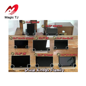 Đầu radio xe hơi Android đa năng 10-13 inch, tích hợp <span class=keywords><strong>GPS</strong></span> dẫn đường, màn hình hai núm xoay, hỗ trợ DVD, Carplay & bộ khuếch đại <span class=keywords><strong>GPS</strong></span> tự động - Product Image 5