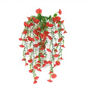 Fleurs artificielles de glycine Kim Riley en plastique, décoration suspendue pour la maison, les mariages, les murs extérieurs et les plafonds - Product Image 2