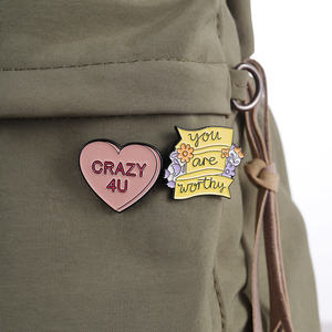 Profitez des Petites Choses Épingles Émaillées Citations Drôles Filles Veulent Juste S'Amuser Dessin Animé Lettre Broche en Métal Badge Bijoux Cadeaux - Product Image 3