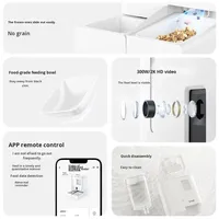 Vente flash : Distributeur automatique de nourriture pour animaux de compagnie intelligent 2 en 1 avec caméra et commande par application, distributeur d'eau de 4 L, bols en plastique écologiques