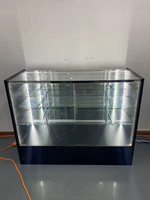 Vitrine de présentation en verre pour magasin de détail, prix d'usine