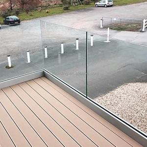 Pannello pannello in vetro temperato su misura per balcone esterno piano U canale 12mm Base di vetro per scarpe Lamel recinzione in vetro - Product Image 1