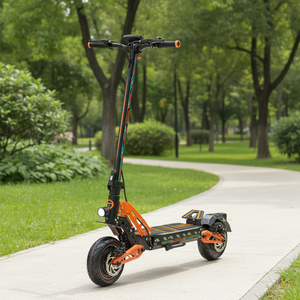 สกู๊ตเตอร์ 2400W มอเตอร์คู่ สำหรับผู้ใหญ่ พับได้ ความเร็ว 70 กม./ชม. ระยะทาง 60-80 กม. แบตเตอรี่ลิเธียม EABS ดิสก์เบรกคู่ H10 70 กม./ชม. - Product Image 4