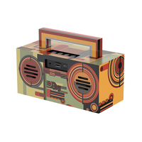 Haut-parleur Bluetooth portable en forme de cube coloré, mini haut-parleur sans fil avec fonction FM, appels mains libres, design personnalisé pour bureau