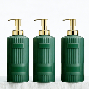 Botella de Champú de Plástico PET de Lujo de 500 ml, Botella Cosmética Redonda con Pulverizador - Product Image 2